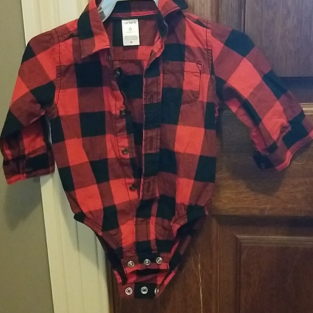 Baby boy buffalo plaid
